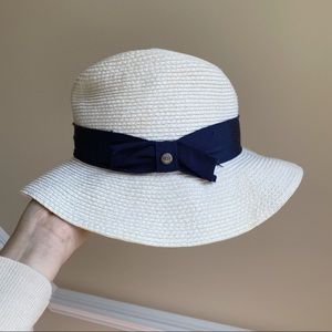 UGG Foldable Blue Bow Straw Hat